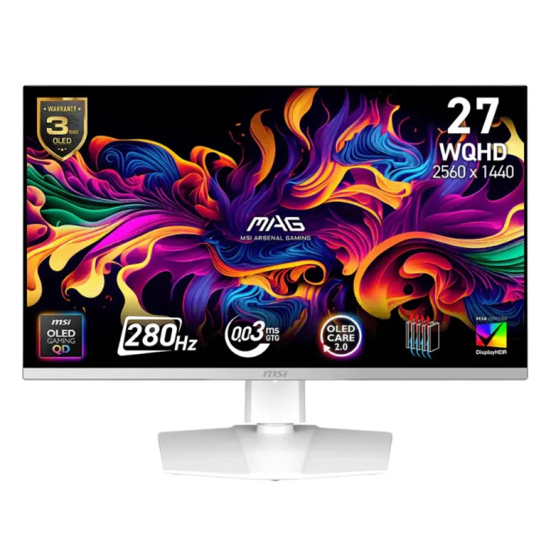 MSI MAG 272QPWDE X28 27 pouces 2K QD-OLED 280Hz 3ms FreeSync Premium Pro Écran