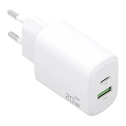 Aisens GaN A110-0909 20 W USB-C + USB-A Blanc - Chargeur mural