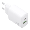Aisens GaN A110-0909 20 W USB-C + USB-A Blanc - Chargeur mural
