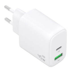 Aisens GaN A110-0971 45 W USB-C + USB-A Blanc - Chargeur mural