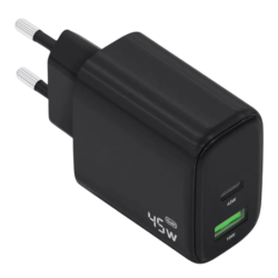 Aisens GaN A110-0972 45 W USB-C + USB-A Noir - Chargeur mural
