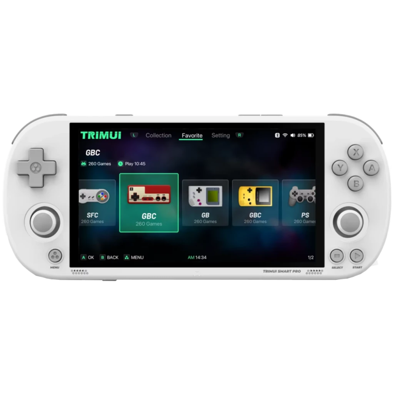 Trimui Smart Pro (sans carte SD) Blanc - Console rétro