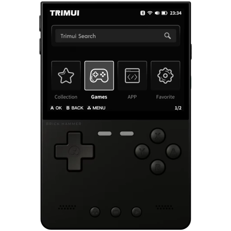 Trimui Brick Hammer Metal (sans carte SD) Noir - Console rétro