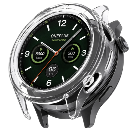 Coque PC + Verre Trempé Oneplus Watch 4 Transparent
