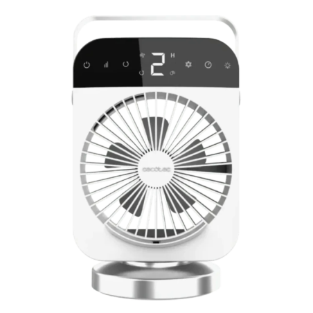 Cecotec EnergySilence 600 DeskChill Smart Rotate 10W 4 vitesses minuterie 8h oscillant Climatiseur de bureau