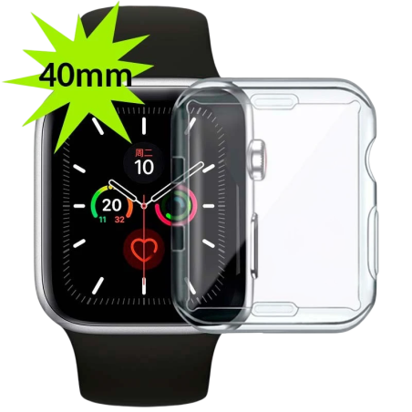 Coque en silicone Apple Watch 40mm - Compatible avec Apple Watch 4/5/6/SE