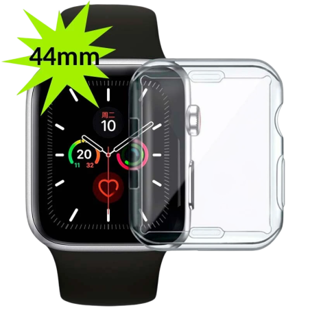 Coque en silicone Apple Watch 44mm - Compatible avec Apple Watch 4/5/6/SE