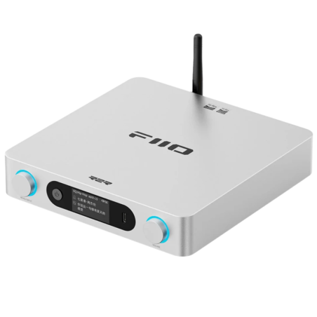 FiiO BR15 R2R DAC Hi-Res Symétrique XLR RCA Argent 1,47 pouces Récepteur Bluetooth