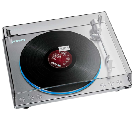 Fiio TT13BT Argent avec Bluetooth aptX HD 33/45 rpm préamplificateur Platine vinyle