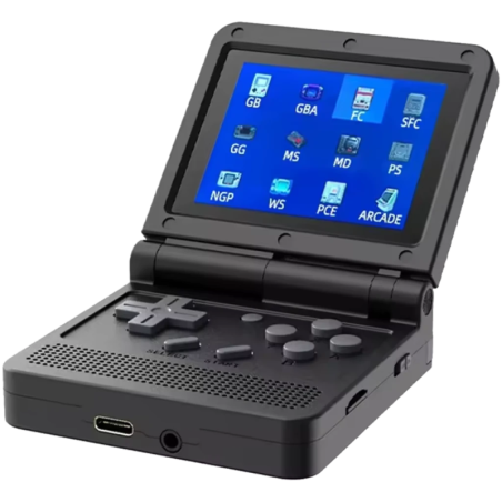 Powkiddy V90 Console portable rétro Noir