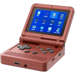 Powkiddy V90 Console portable rétro rouge