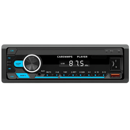 SWM M12 1 DIN Bluetooth FM Radio Voiture Noir Autoradio