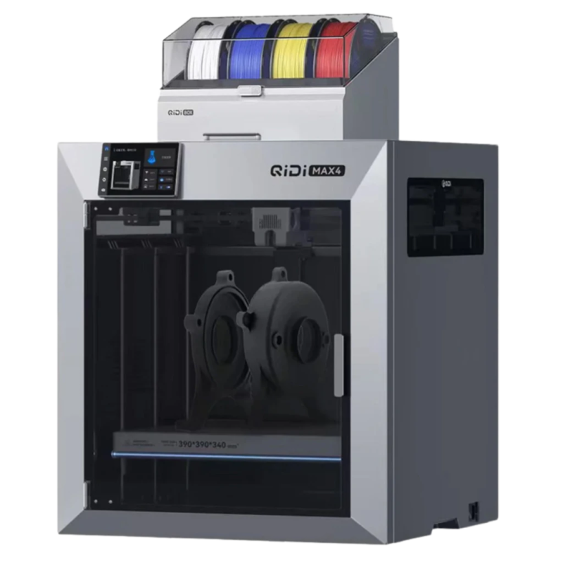 QIDI Tech Max 4 Combo FDM 800 mm/s 390 x 390 x 340 mm extrudeur direct 5 pouces tactile WiFi caméra Imprimante 3D