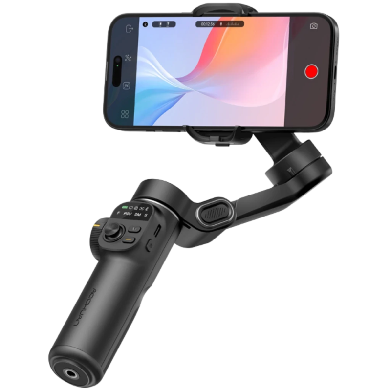 AOCHUAN Smart X2 Standard 3 Axes Noir charge max 270 g suivi IA app Gimbal pliable
