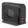 Obal:Me Terminal GaN Desk Charger 4C2A Chargeur USB-C GaN 100 W à 6 ports, noir