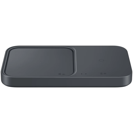 Chargeur sans fil double Samsung Super Fast Wireless Charger Duo, norme Qi 15 W Gris foncé
