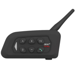 EJEAS V4 Plus Bluetooth 5.1 Communication 4 Pilotes 1500m IP65 18h Intercom moto