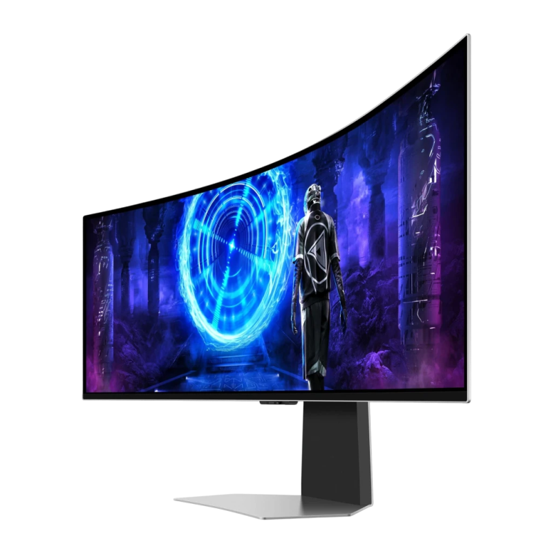 Samsung Odyssey G9 G95SD Argent 49 pouces DQHD OLED 240Hz incurvé Écran