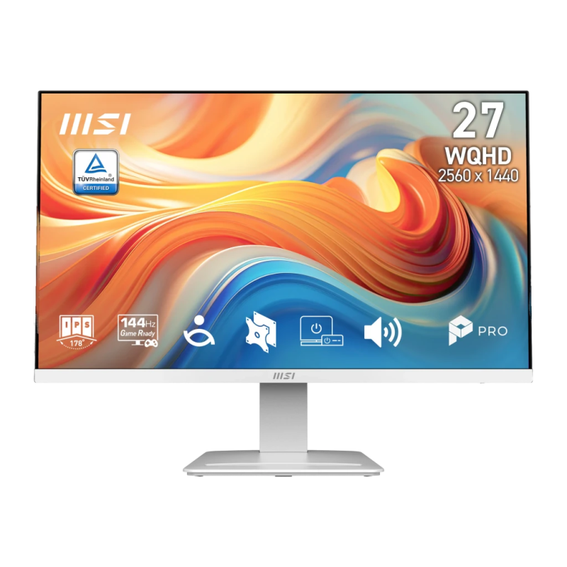 MSI Pro MP273QW E14 Blanc 27 pouces 2K IPS 144Hz 4ms Écran