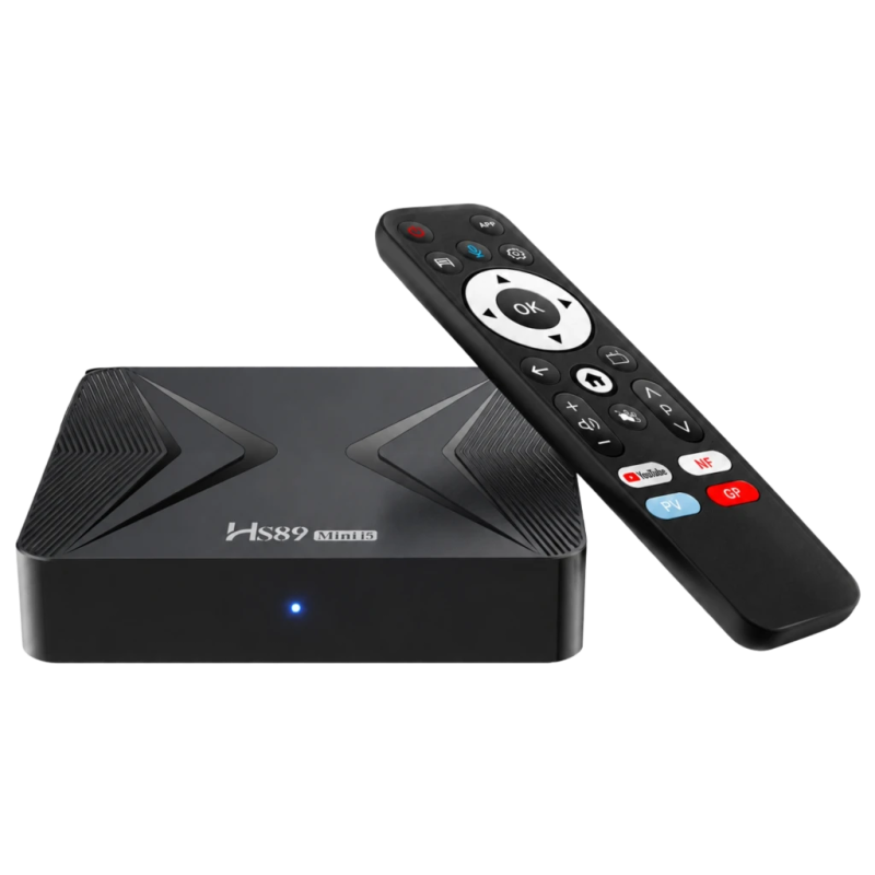 HS89 Mini 15 4GB/32GB Android 14 4K Dolby Vision HDR10+ WiFi double bande Bluetooth 5.2 RK3539 Gigabit TV Box