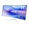 ASUS EyeCare VU34WCIP-W Blanc 34 pouces 2K VA 100Hz incurvé Écran
